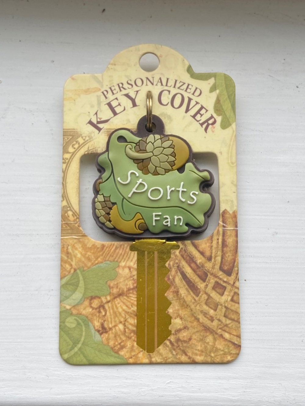 Personalized Key Cover Sports Fan Fall Autumn Theme NWT